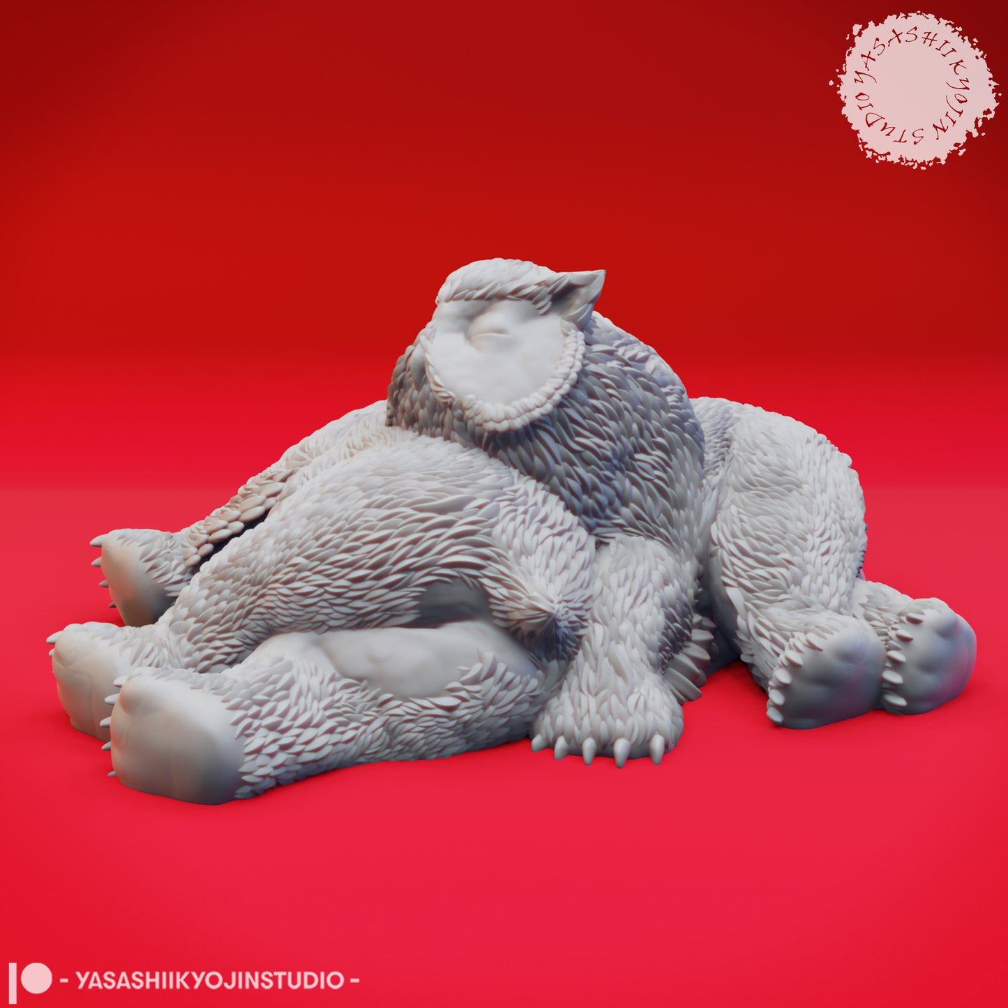 Owlbear Cubs - Sleeping - Tabletop Miniature (Pre-Supported STL)
