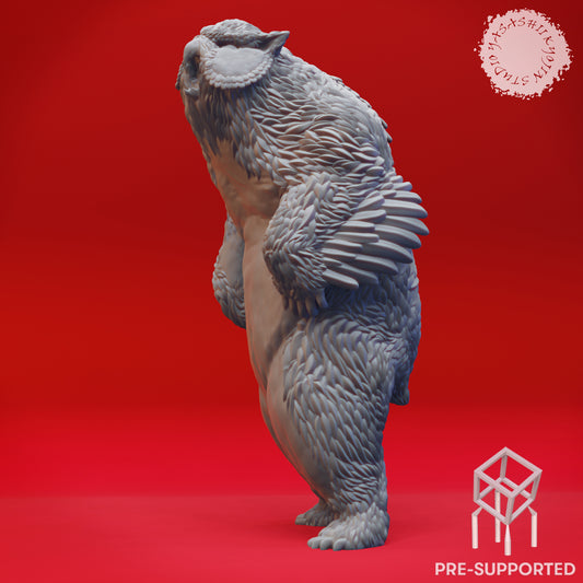 Owlbear - Roaring - Tabletop Miniature (Pre-Supported STL)