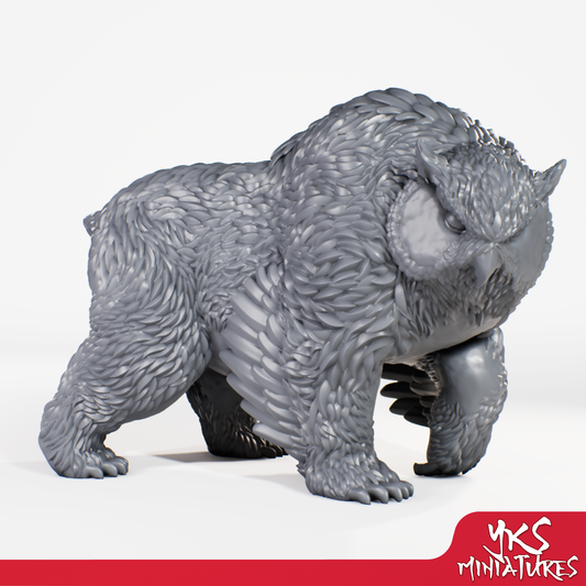 Owlbear - 3D Printed Mini for Tabletop Gaming, Dungeons and Dragons, Pathfinder, Kings of War and other RPG's