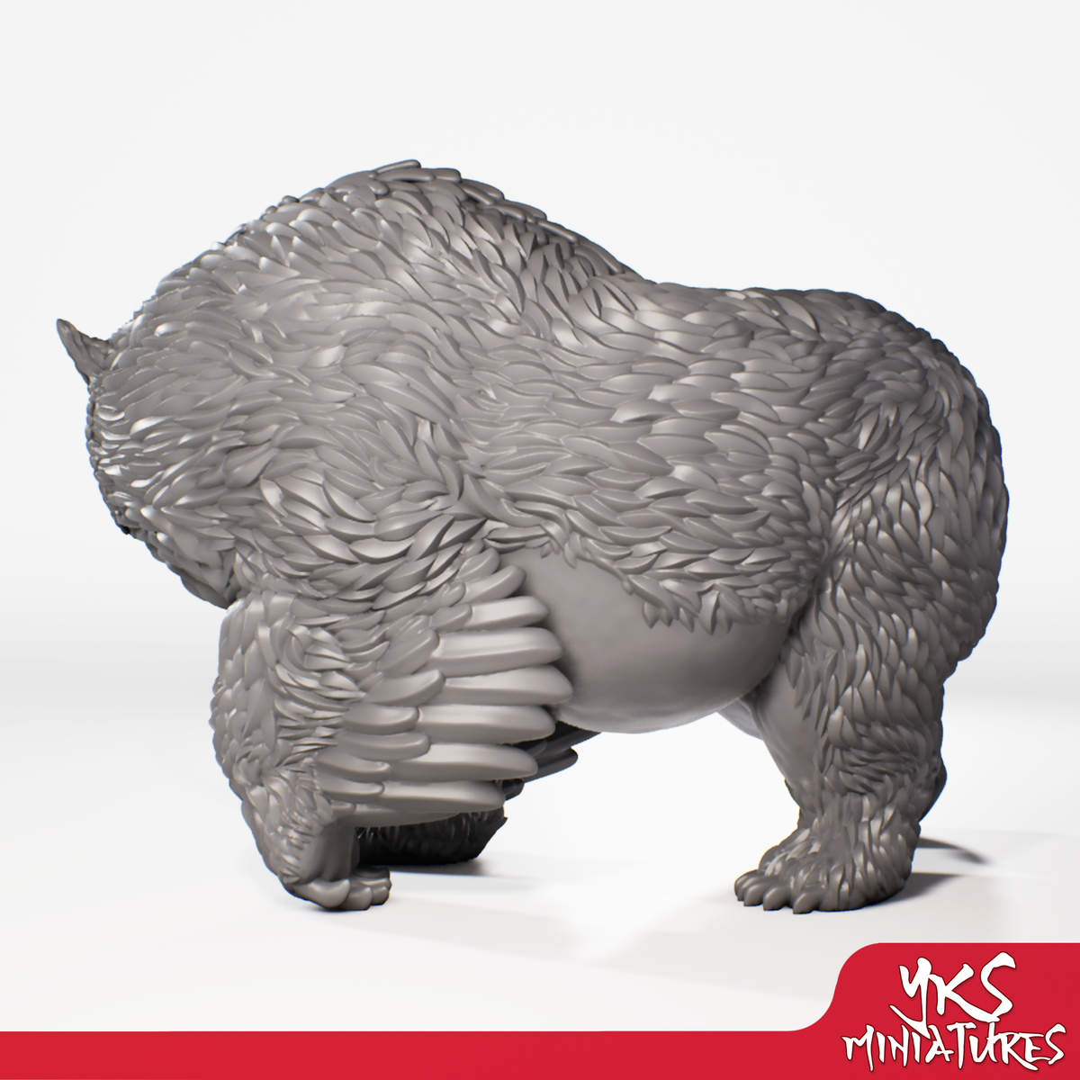 Owlbear - 3D Printed Mini for Tabletop Gaming, Dungeons and Dragons, Pathfinder, Kings of War and other RPG's