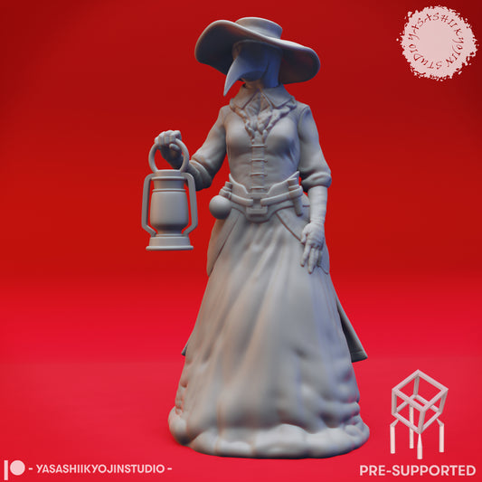 Plague Doctor - Lantern - Tabletop Miniatures (Pre-Supported STL)