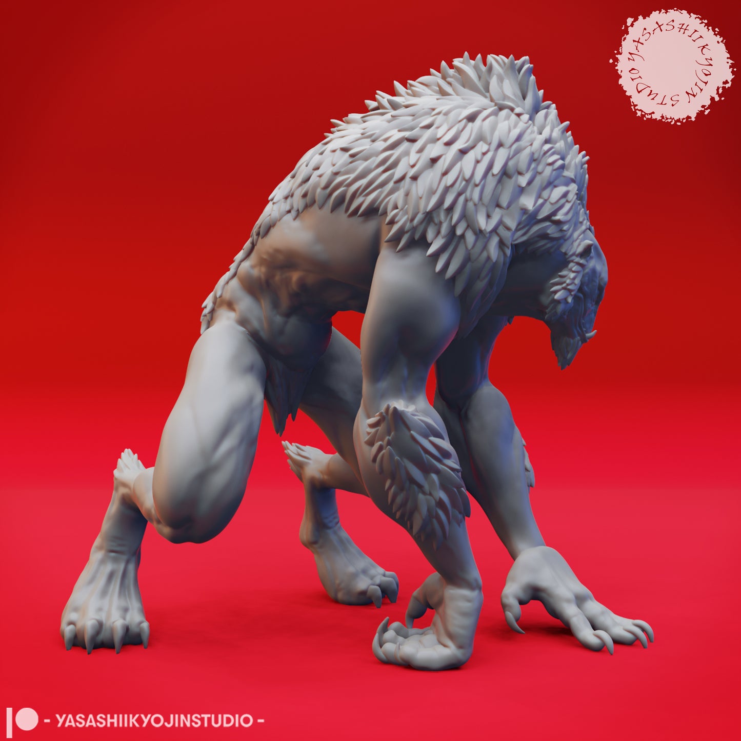 Quaggoth - Stalking - Tabletop Miniatures (Pre-Supported STL)