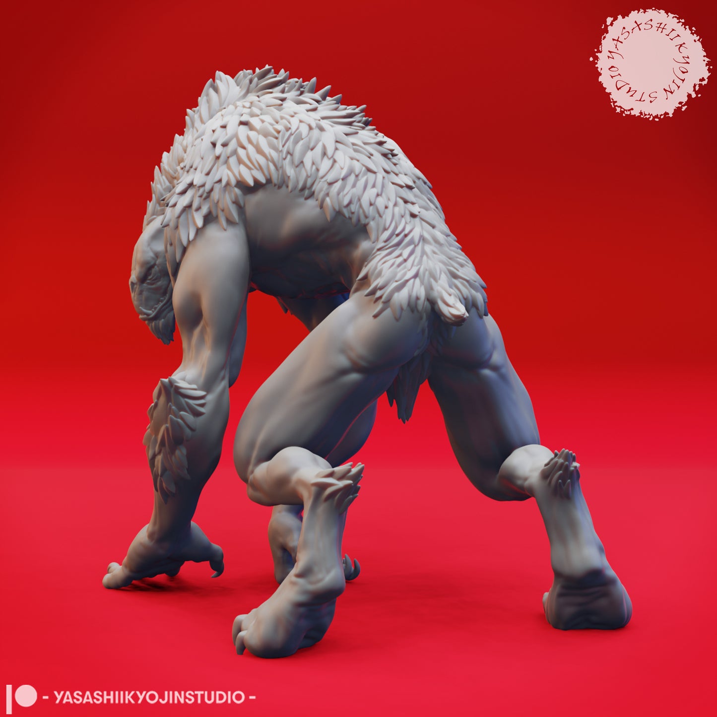 Quaggoth - Stalking - 3D Printed Mini for Tabletop Gaming, Dungeons and Dragons, Pathfinder, Kings of War and other RPG's