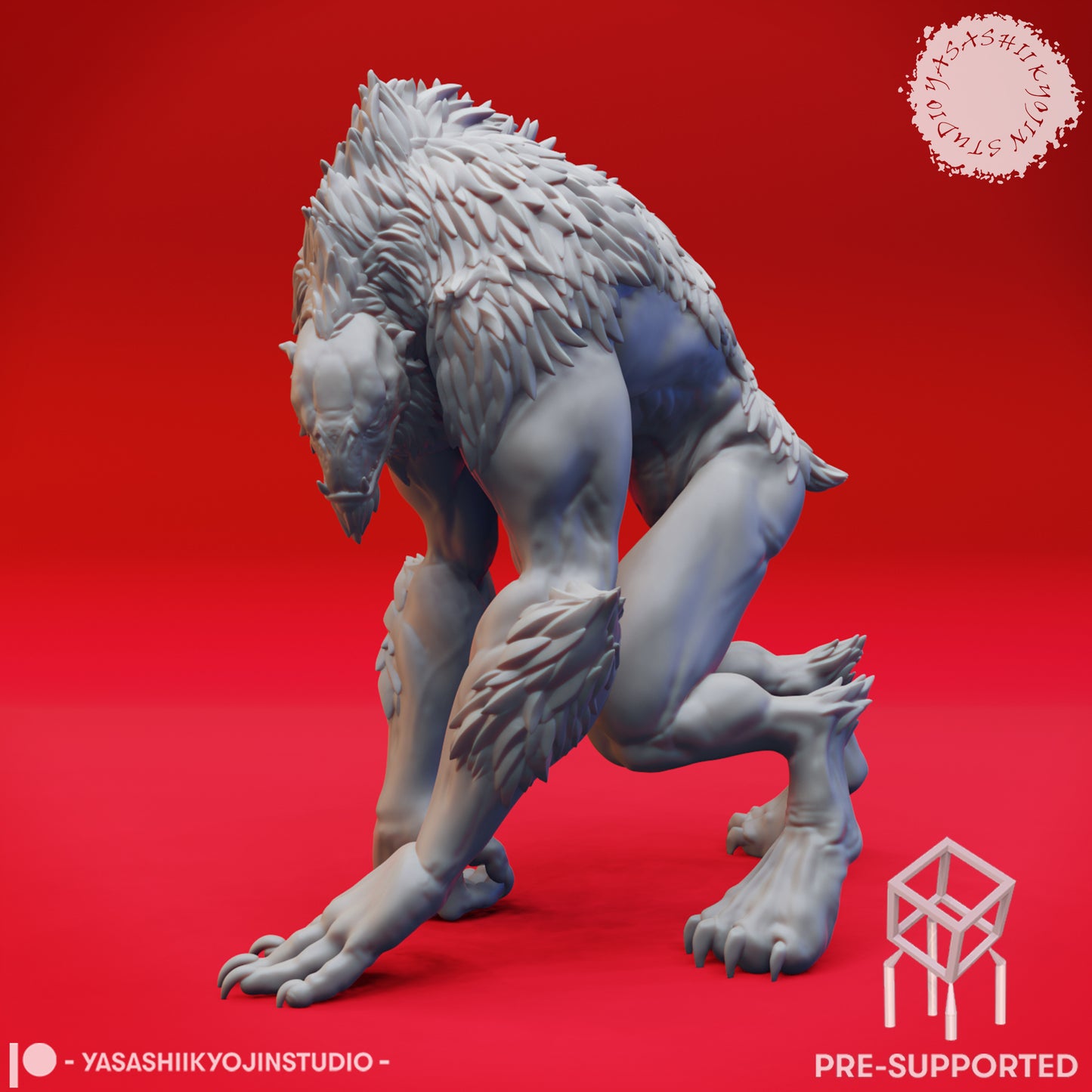 Quaggoth - Stalking - Tabletop Miniatures (Pre-Supported STL)