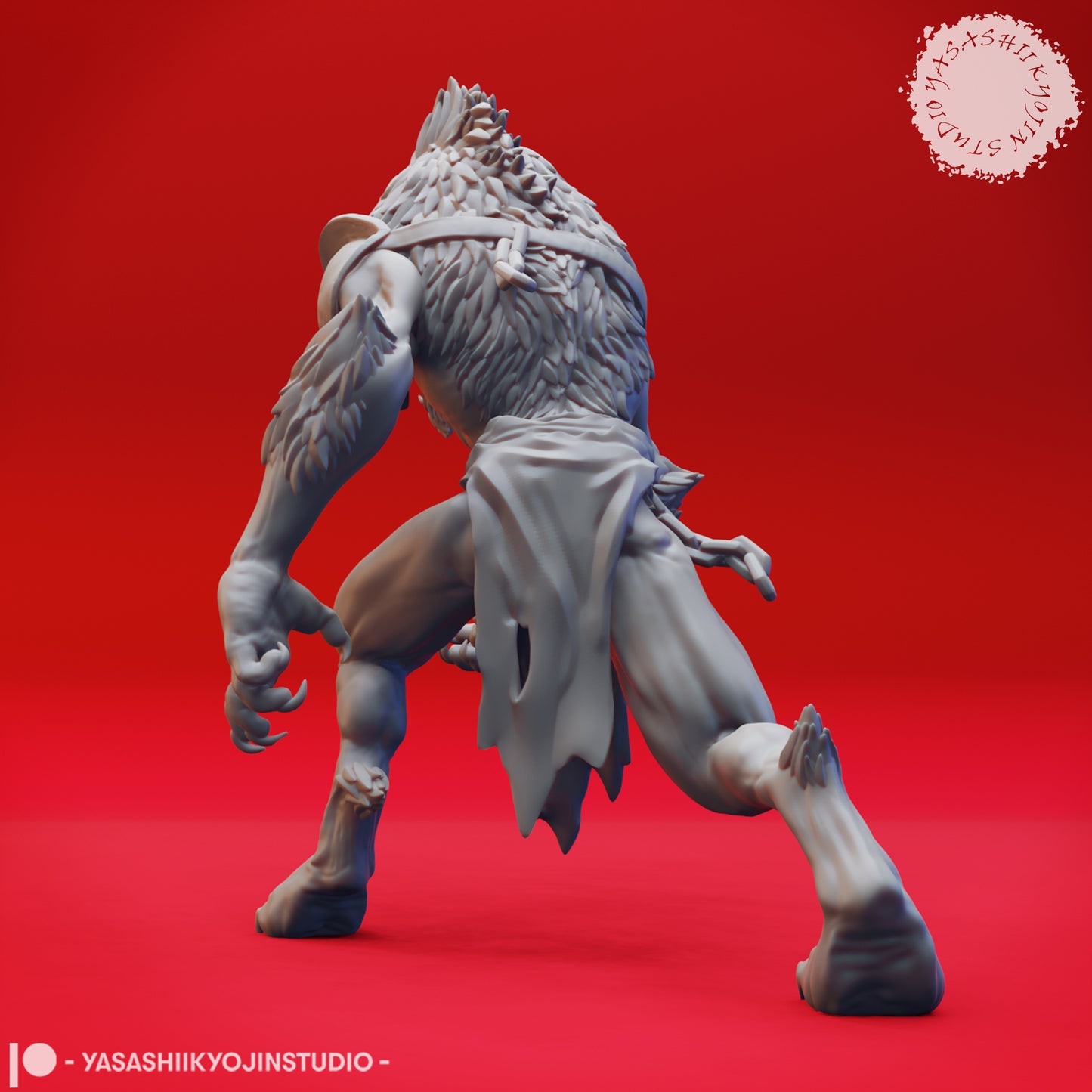 Quaggoth - Warchief - 3D Printed Mini for Tabletop Gaming, Dungeons and Dragons, Pathfinder, Kings of War and other RPG's