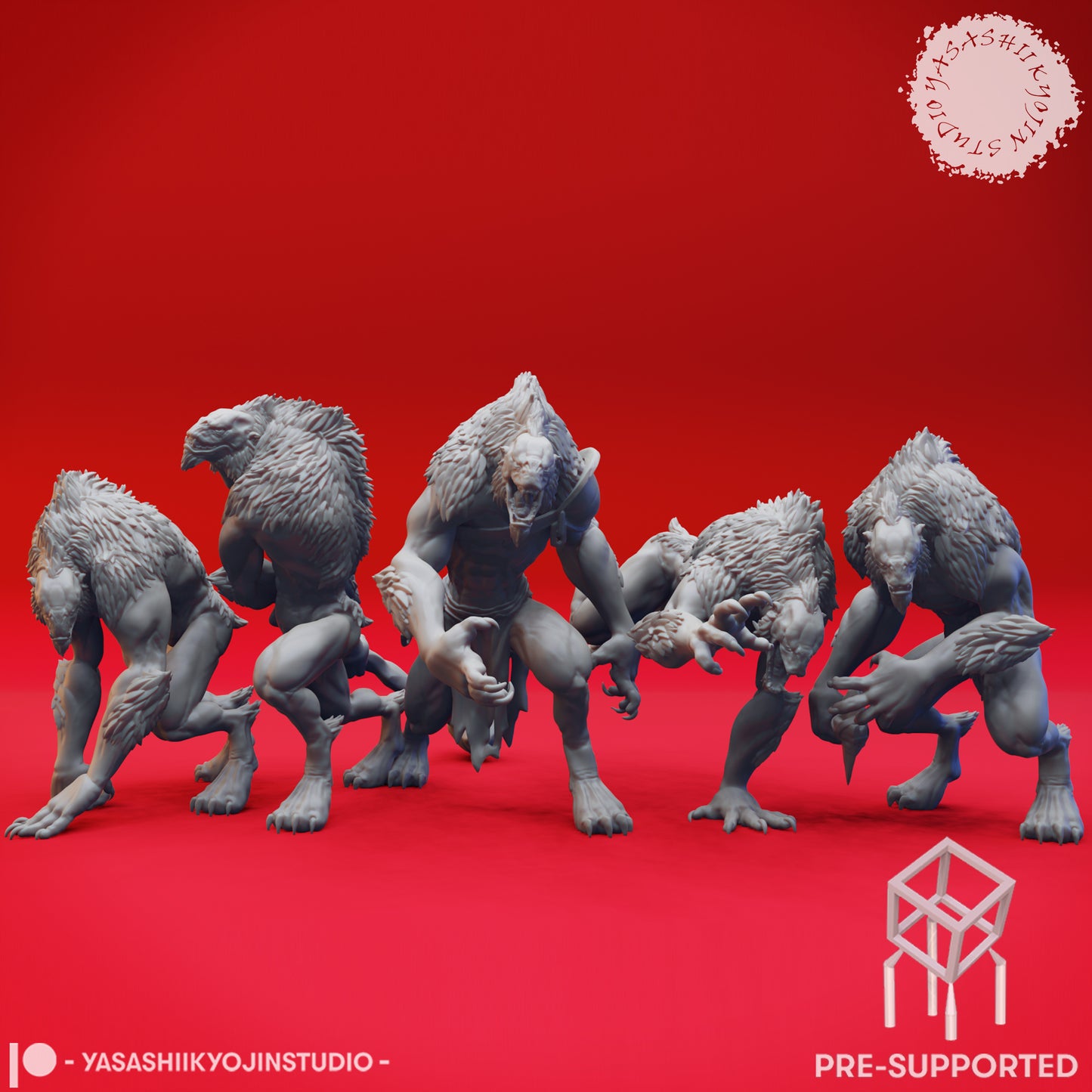 Quaggoth Warband - Bundle - Tabletop Miniatures (Pre-Supported STL)
