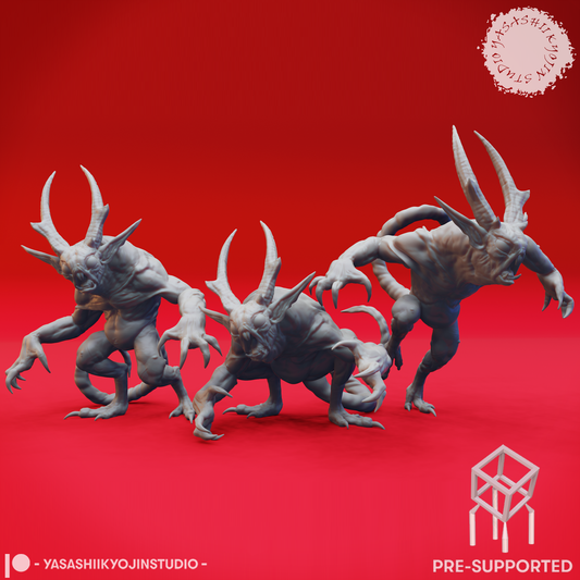 Quasit Swarm - Bundle - Tabletop Miniatures (Pre-Supported STL)