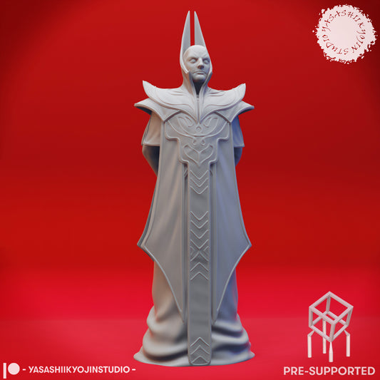 Red Wizard - Tabletop Miniatures (Pre-Supported STL)