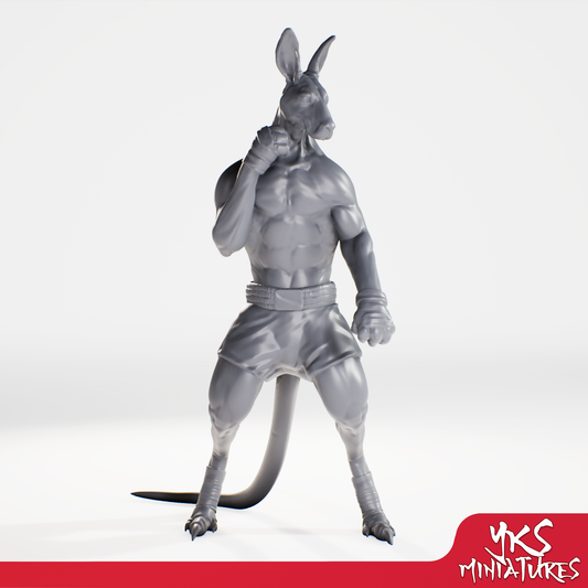 Roo-folk - 3D Printed Mini for Tabletop Gaming, Dungeons and Dragons, Pathfinder, Kings of War and other RPG's