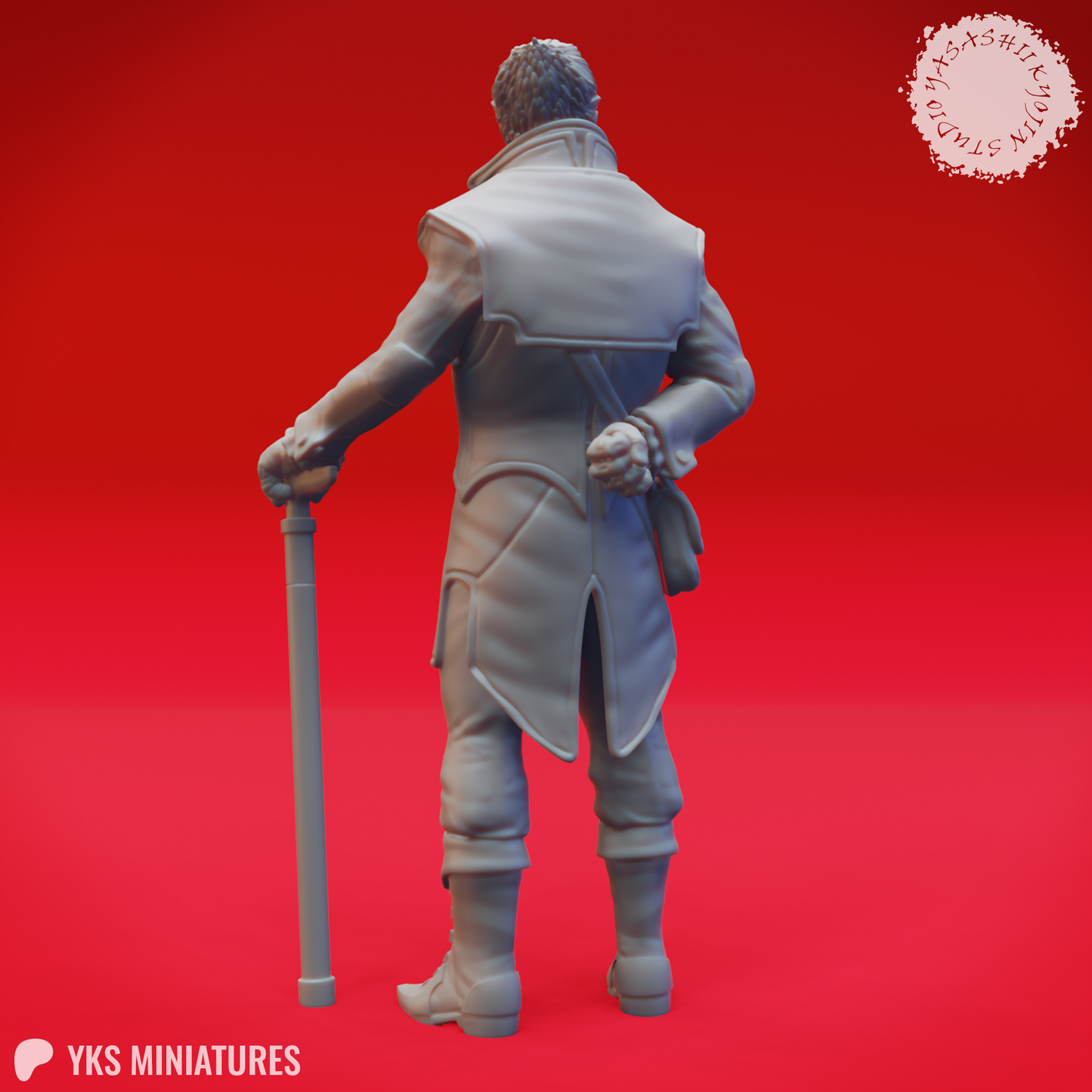 Rudolph van Richten (Rictavio) - 3D Printed Mini for Tabletop Gaming, Dungeons and Dragons, Pathfinder, Kings of War and other RPG's