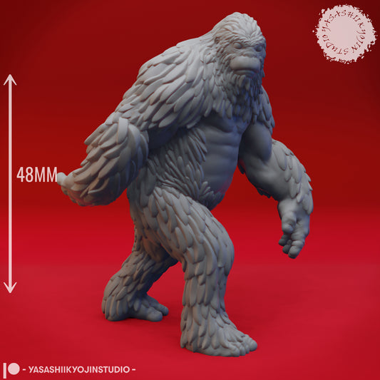 Sasquatch - 3D Printed Mini for Tabletop Gaming, Dungeons and Dragons, Pathfinder, Kings of War and other RPG's