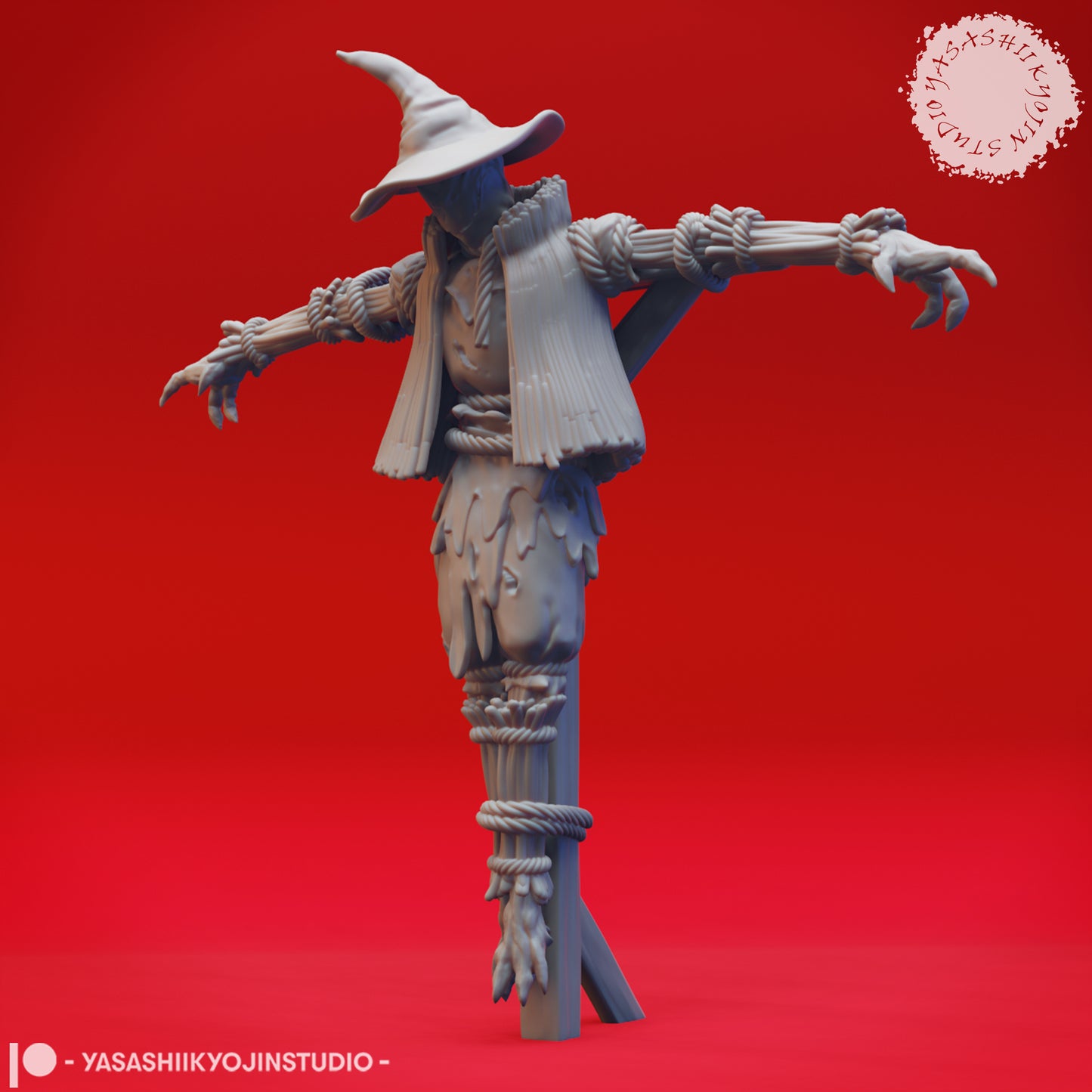 Scarecrow - Field - Tabletop Miniature (Pre-Supported STL)
