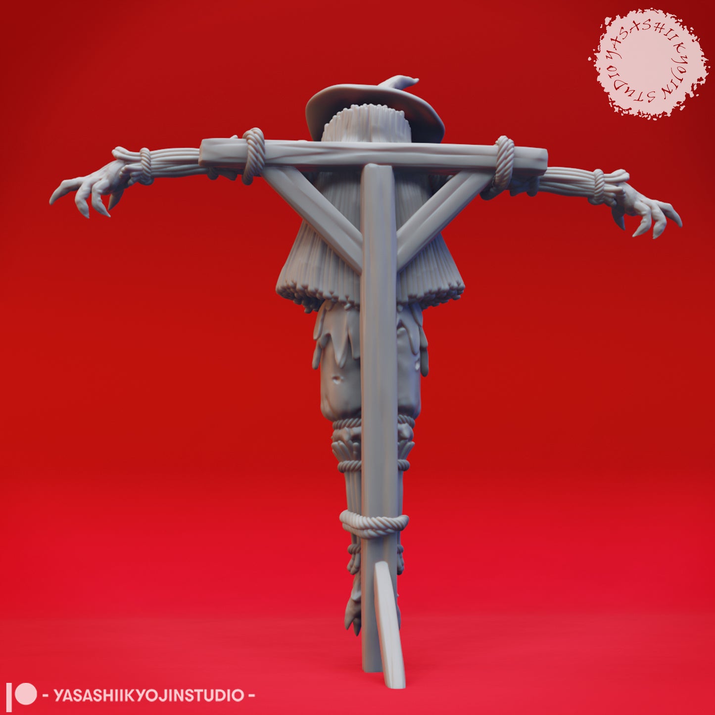 Scarecrow - Field - Tabletop Miniature (Pre-Supported STL)