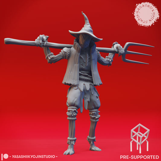 Scarecrow - Pitchfork - Tabletop Miniature (Pre-Supported STL)