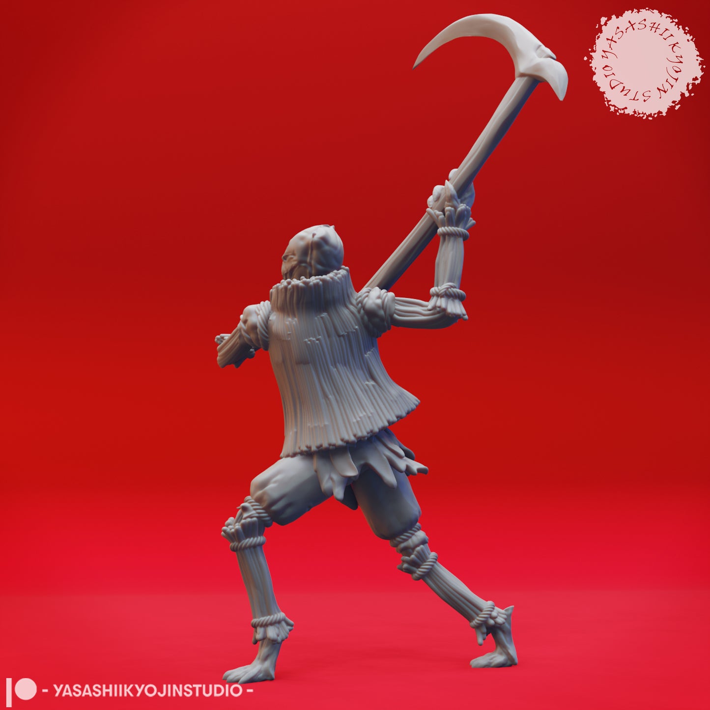 Scarecrow - Scythe - Tabletop Miniature (Pre-Supported STL)