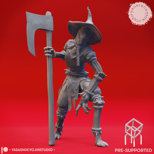 Scarecrow - Axe - Tabletop Miniature (Pre-Supported STL)