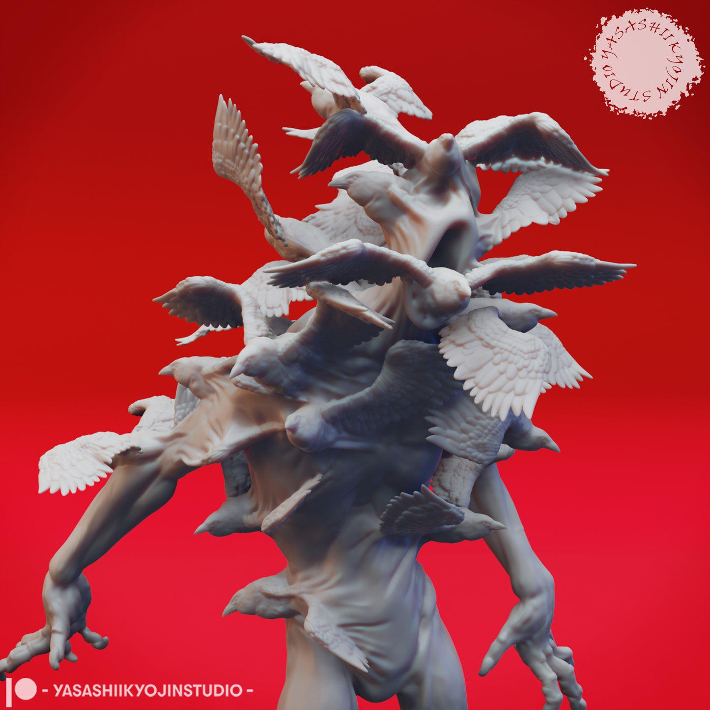 Shrike Fiend - Tabletop Miniature (Pre-Supported STL)