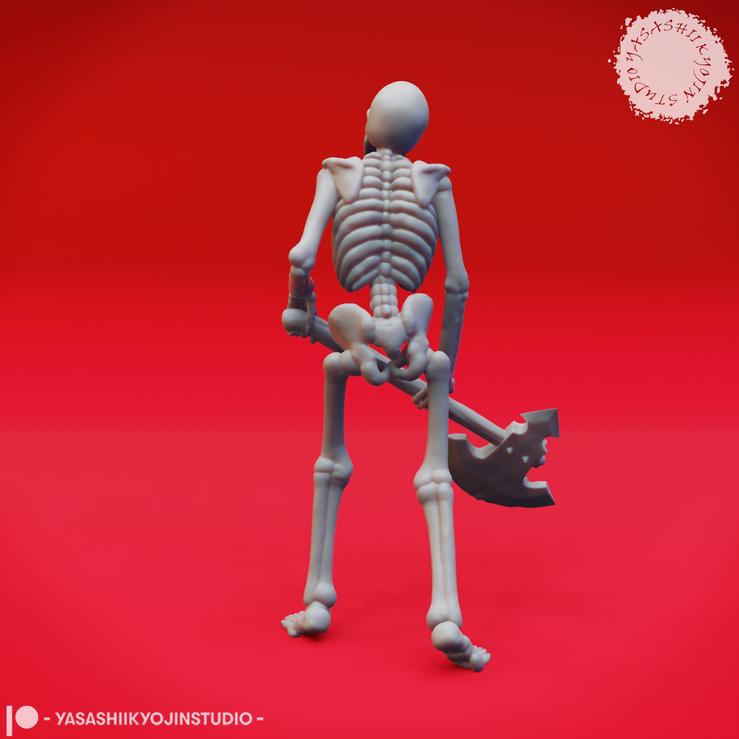 Undead Skeleton Axemen - Tabletop Miniatures (Pre-Supported STL)