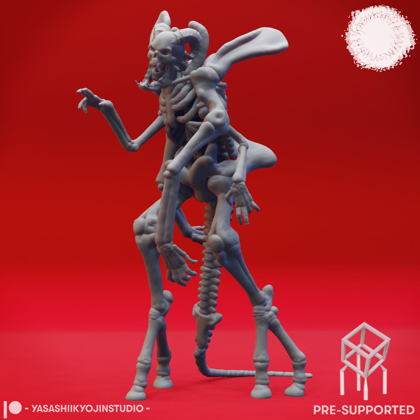 Bone Golem - Tabletop Miniatures (Pre-Supported STL)