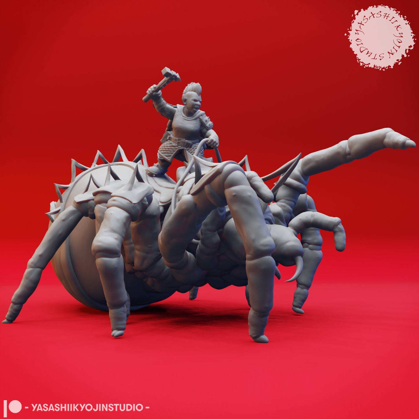 Steeder - Battle - Tabletop Miniature (Pre-Supported STL)