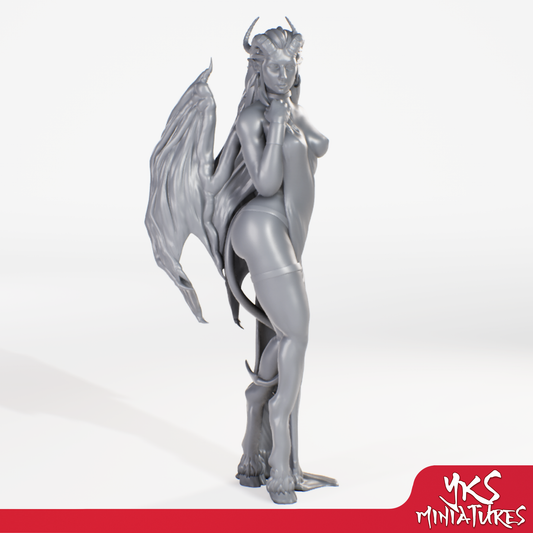 Succubus - 3D Printed Mini for Tabletop Gaming, Dungeons and Dragons, Pathfinder, Kings of War and other RPG's