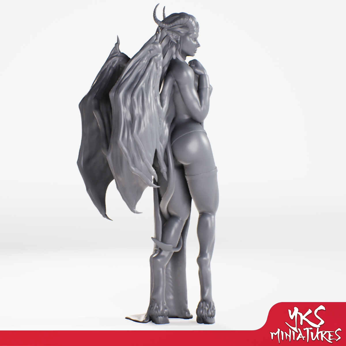 Succubus - 3D Printed Mini for Tabletop Gaming, Dungeons and Dragons, Pathfinder, Kings of War and other RPG's