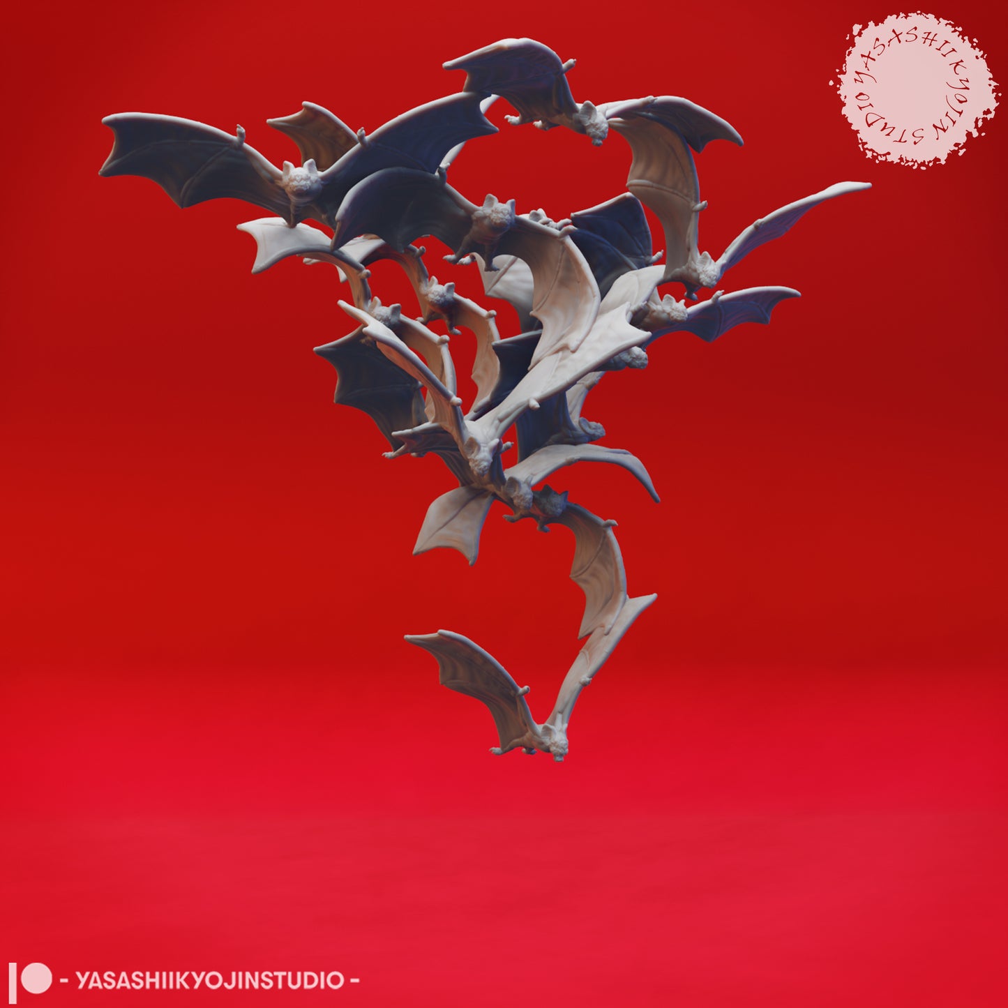 Swarm of Bats - Tabletop Miniature (Pre-Supported STL)