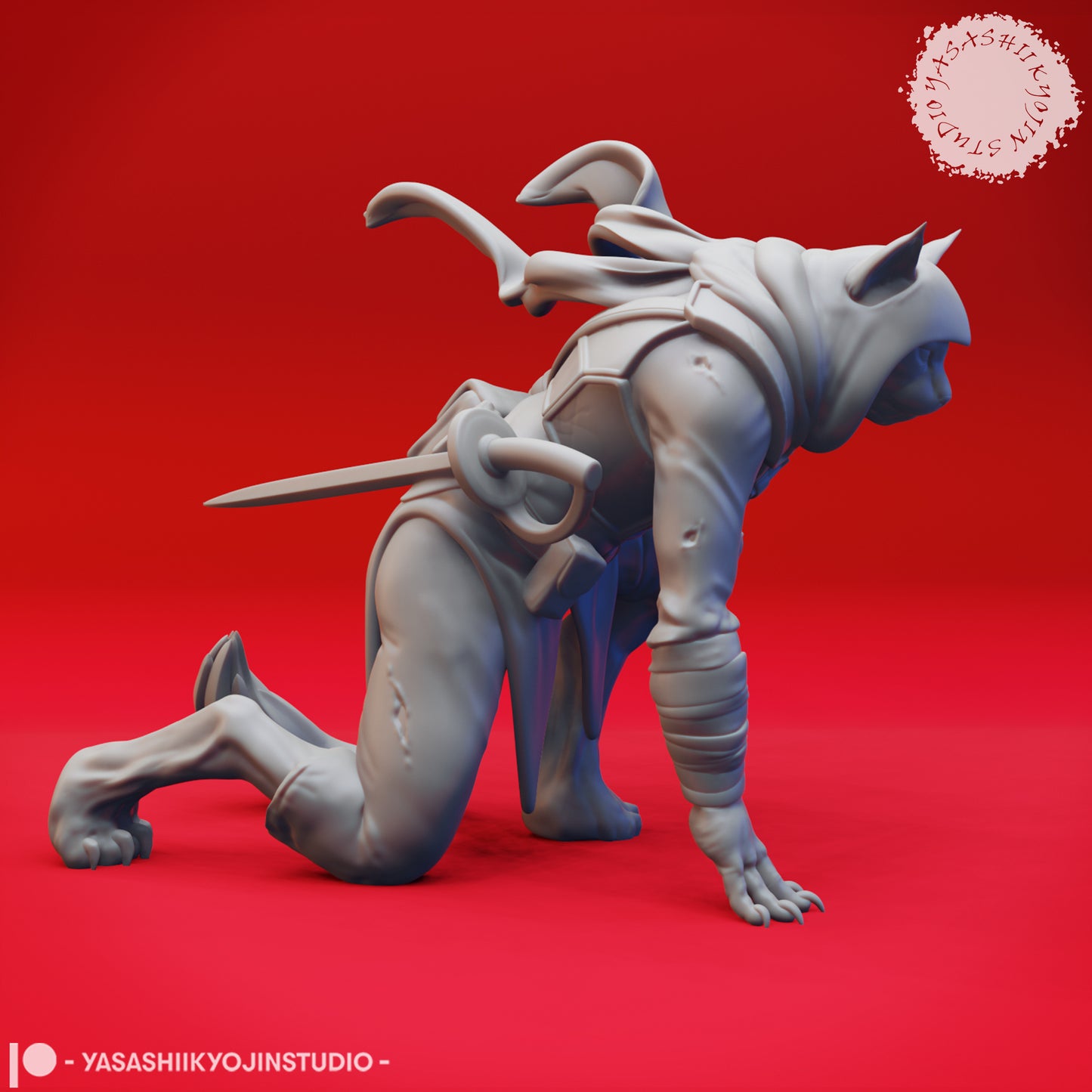 Tabaxi - Rogue - Tabletop Miniature (Pre-Supported STL)