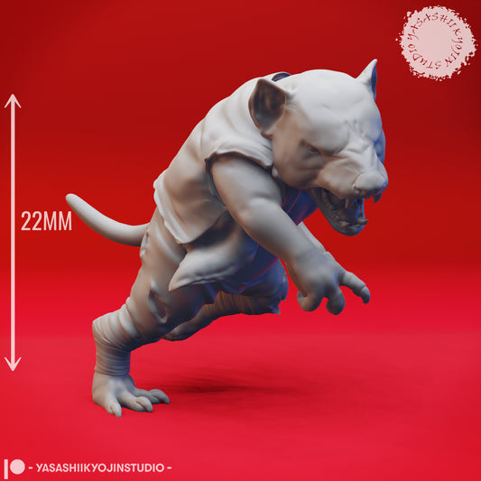 Tassie-folk - 3D Printed Mini for Tabletop Gaming, Dungeons and Dragons, Pathfinder, Kings of War and other RPG's