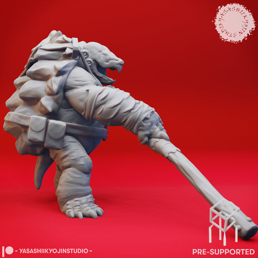 Tortle - Bo Staff - Tabletop Miniatures (Pre-Supported STL)