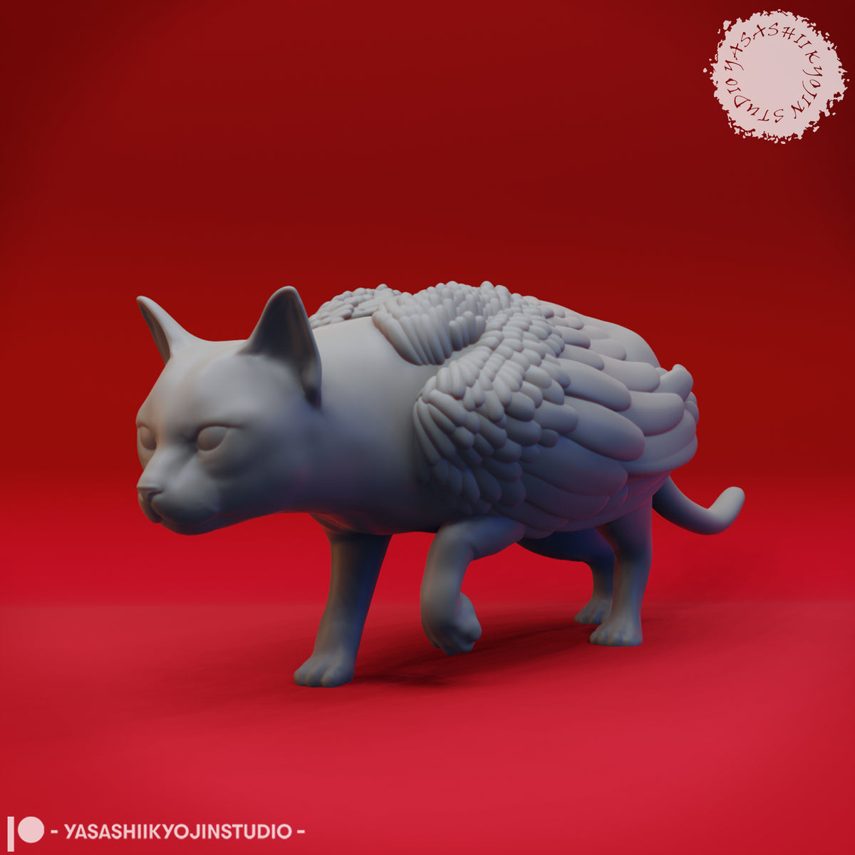 Stalking Tressym - 3D Printed Mini for Tabletop Gaming, Dungeons and Dragons, Pathfinder, Kings of War and other RPG's