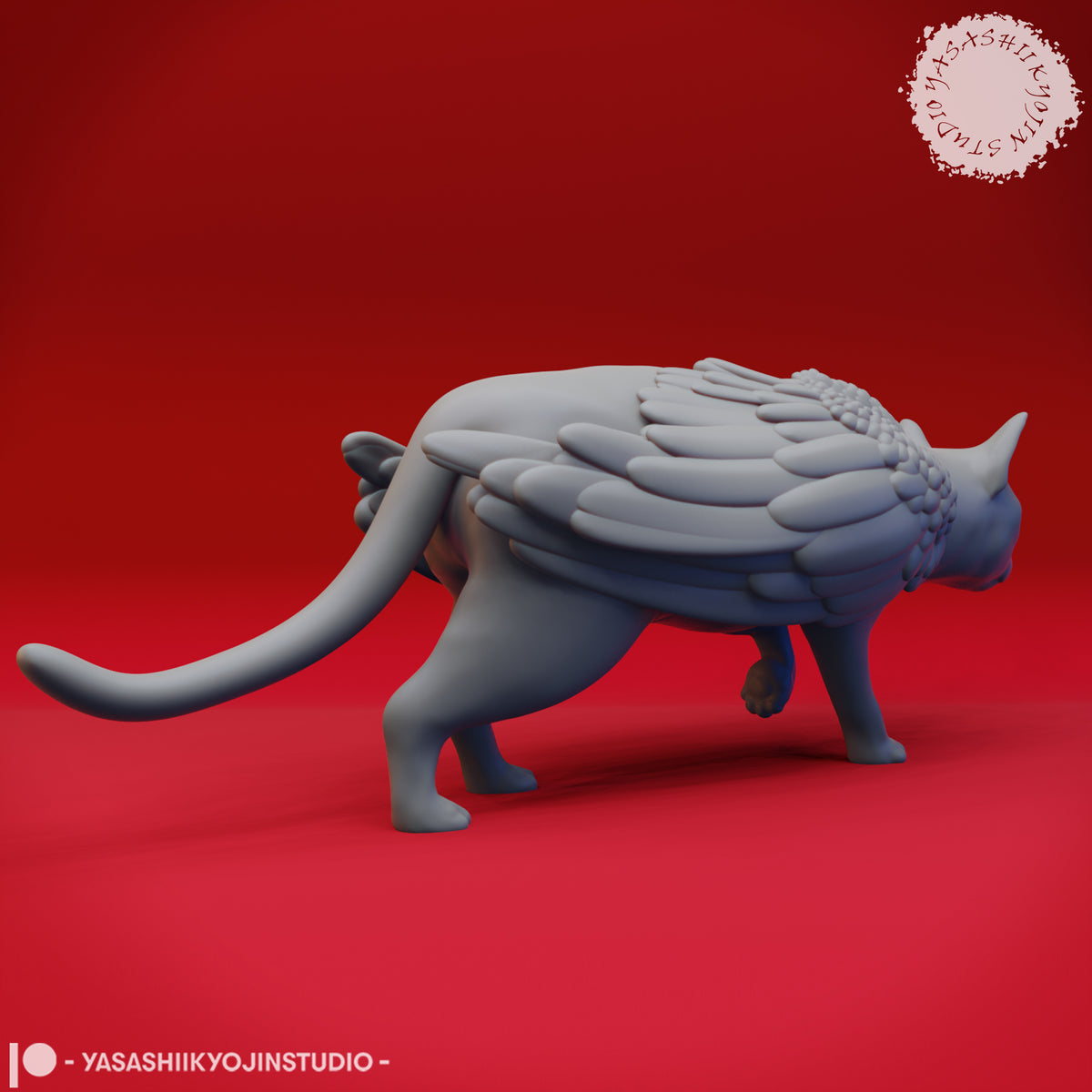 Stalking Tressym - 3D Printed Mini for Tabletop Gaming, Dungeons and Dragons, Pathfinder, Kings of War and other RPG's