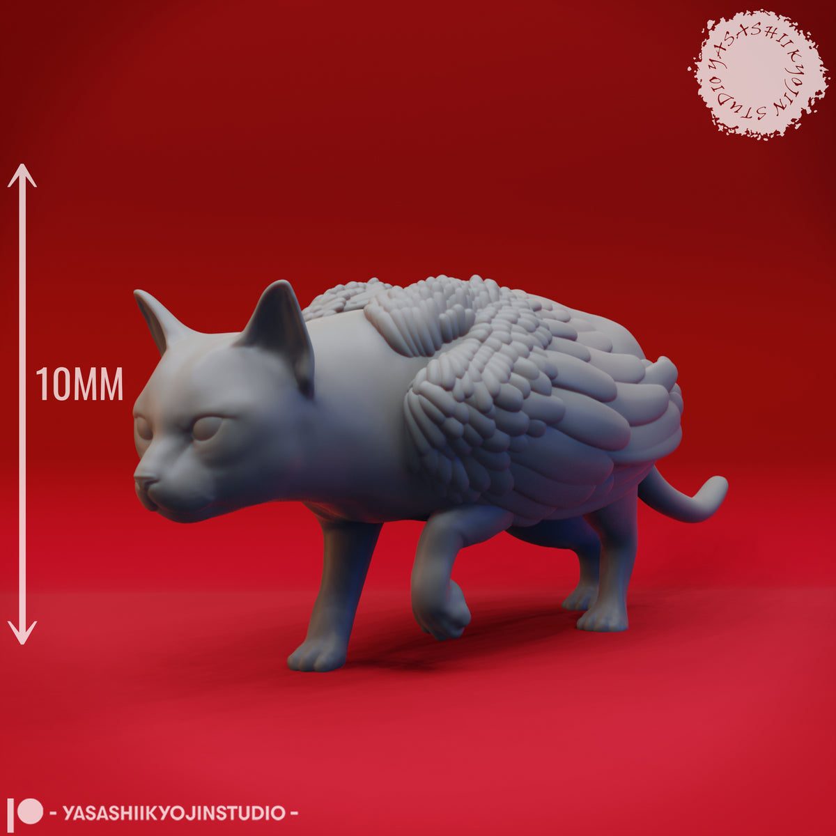 Stalking Tressym - 3D Printed Mini for Tabletop Gaming, Dungeons and Dragons, Pathfinder, Kings of War and other RPG's