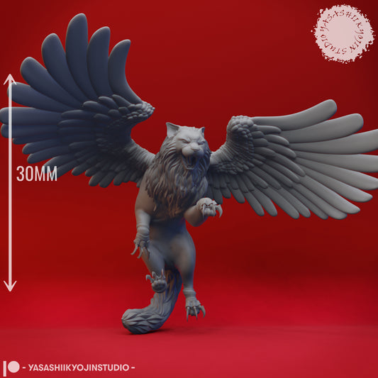 Elder Tressym - 3D Printed Mini for Tabletop Gaming, Dungeons and Dragons, Pathfinder, Kings of War and other RPG's