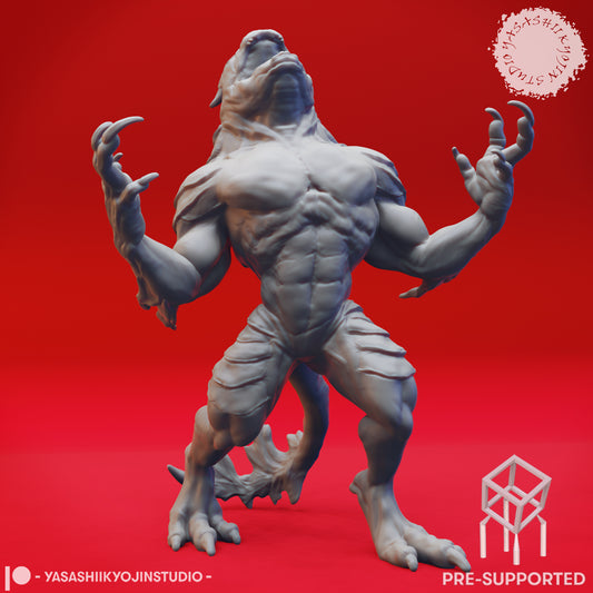 Troglodyte - Screamer - Tabletop Miniature (Pre-Supported STL)