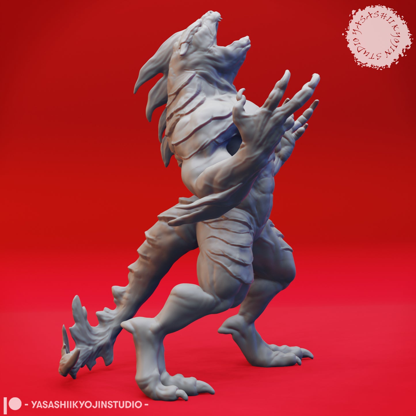 Troglodyte - Screamer - Tabletop Miniature (Pre-Supported STL)