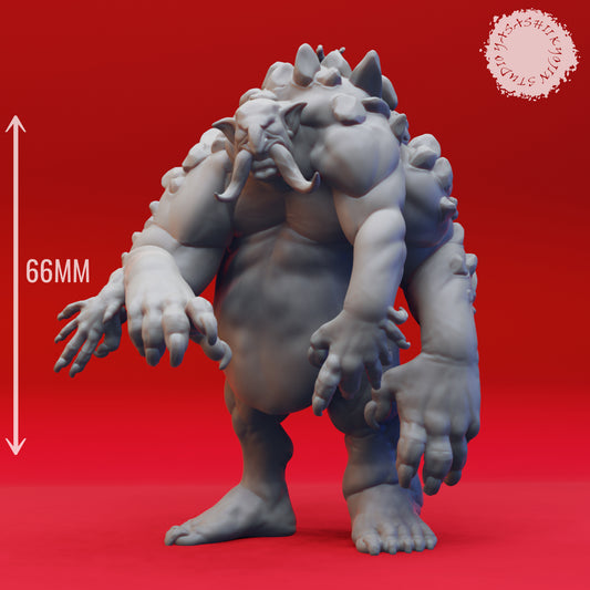 Troll - Dire - 3D Printed Mini for Tabletop Gaming, Dungeons and Dragons, Pathfinder, Kings of War and other RPG's