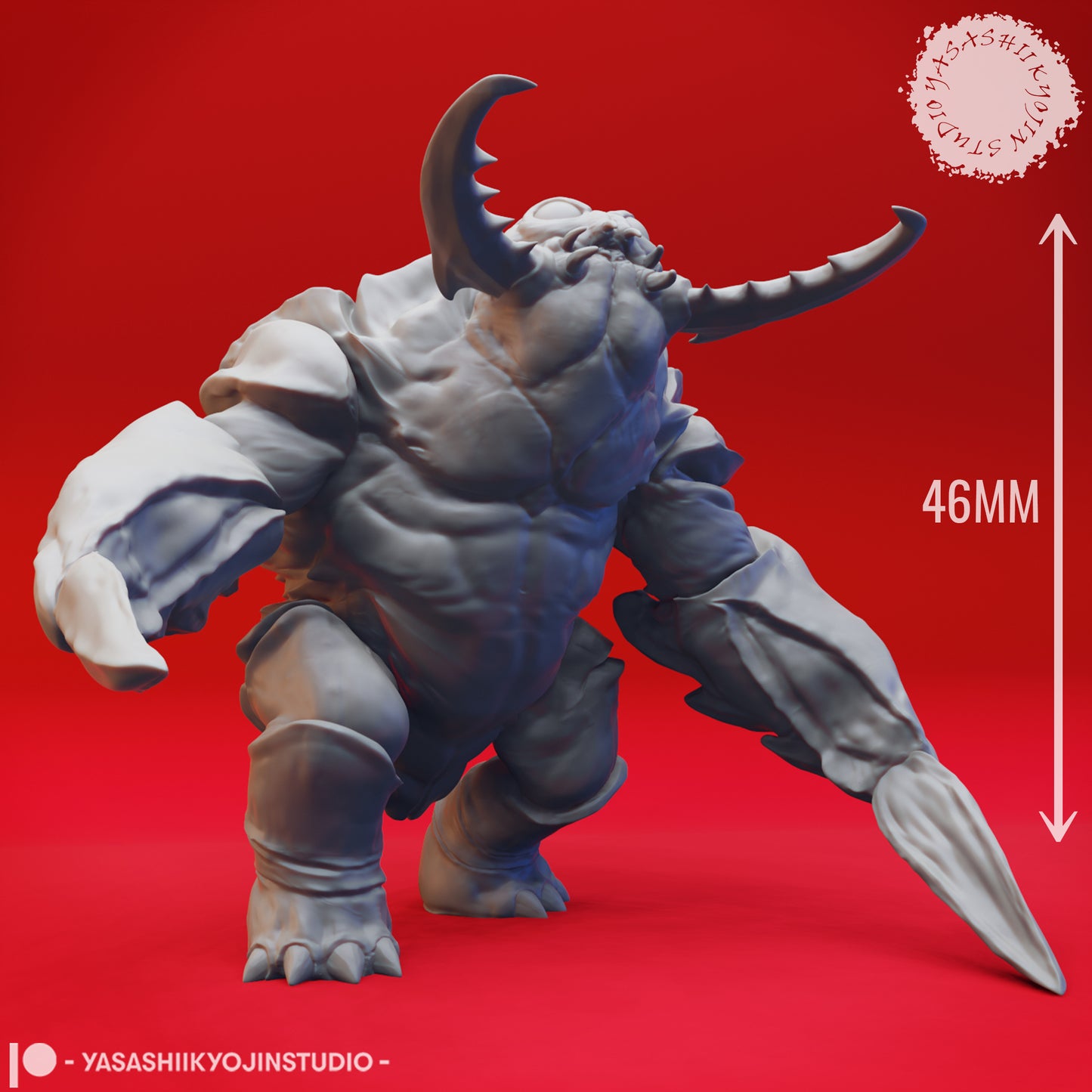 Umber Hulk - Screeching - 3D Printed Mini for Tabletop Gaming, Dungeons and Dragons, Pathfinder, Kings of War and other RPG's