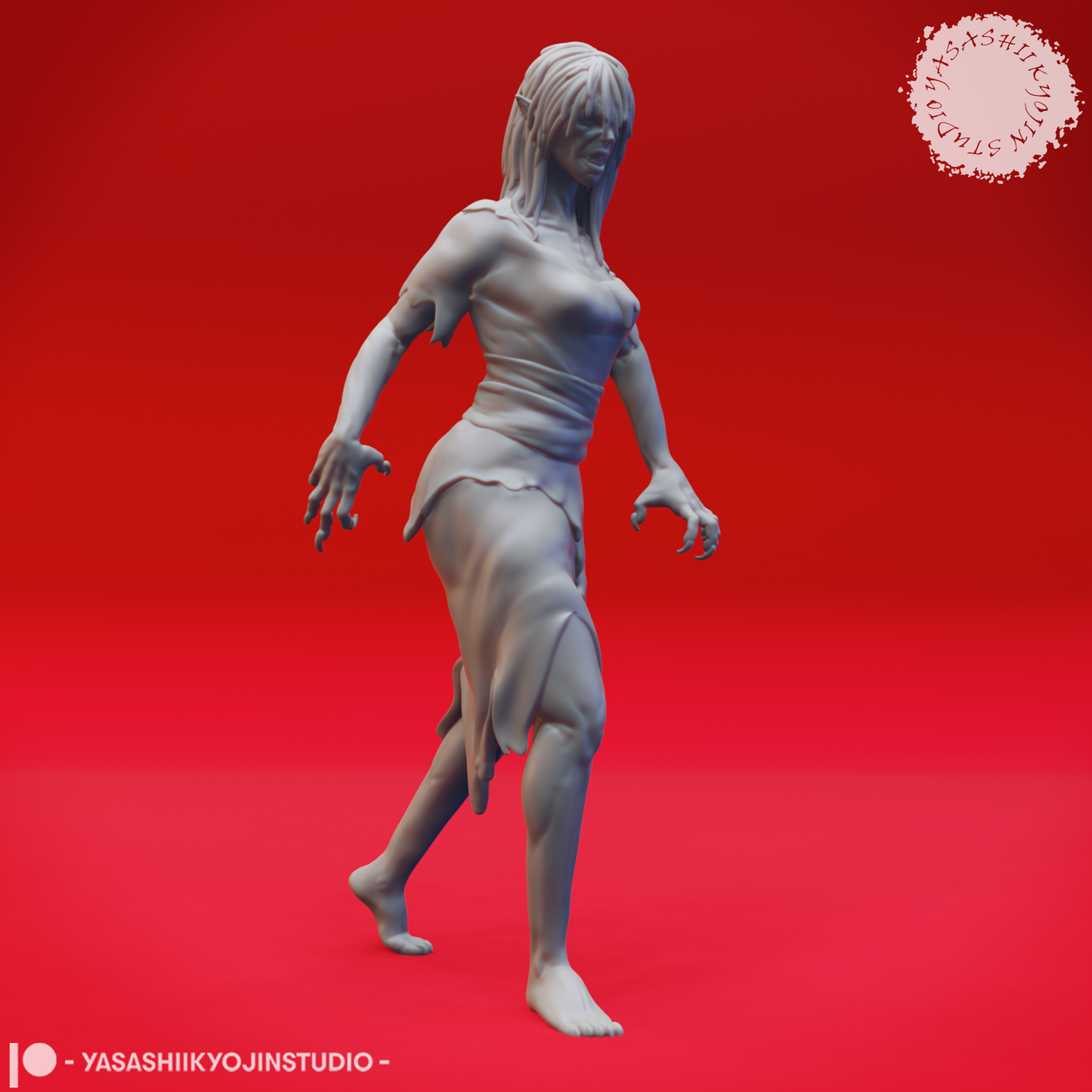 Vampire Spawn - Stalking - Tabletop Miniatures (Pre-Supported STL)