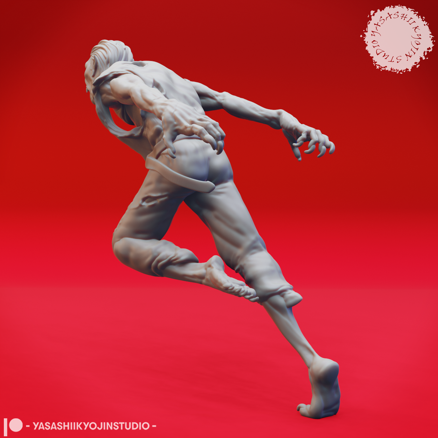 Vampire Spawn - Sprinting - Tabletop Miniatures (Pre-Supported STL)