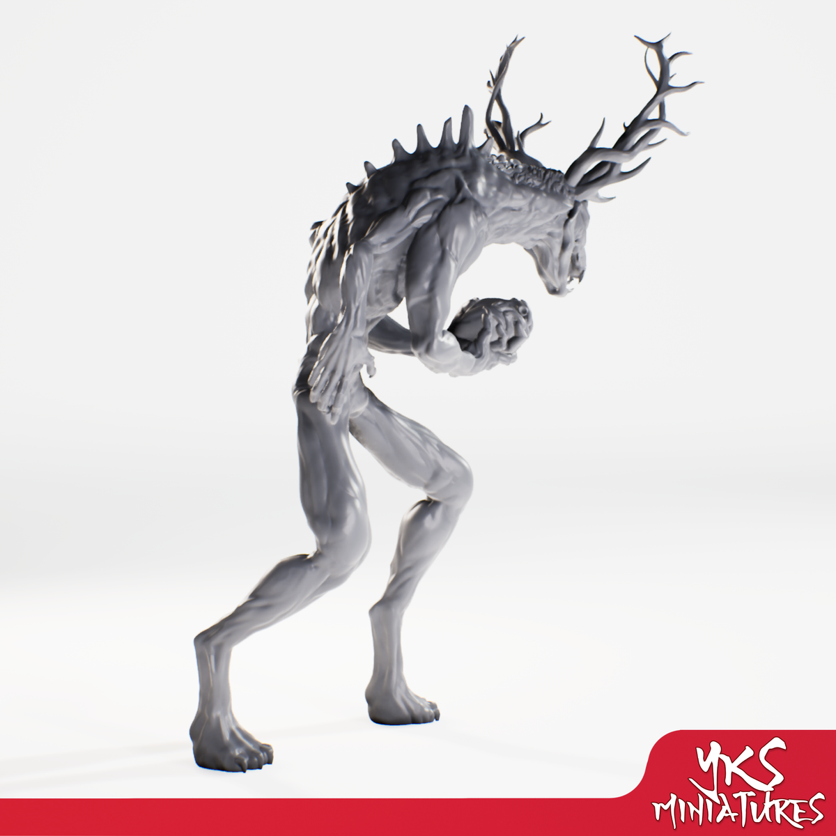Wendigo - 3D Printed Mini for Tabletop Gaming, Dungeons and Dragons, Pathfinder, Kings of War and other RPG's