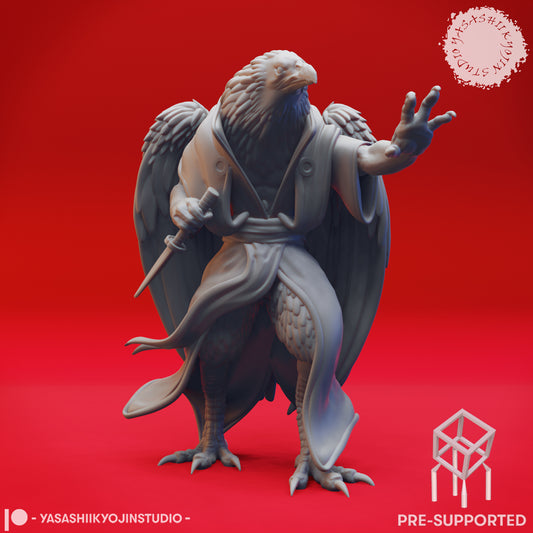 Wereraven - Dagger - Tabletop Miniatures (Pre-Supported STL)