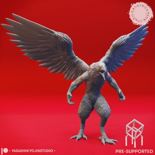 Wereraven - Berserk - Tabletop Miniatures (Pre-Supported STL)