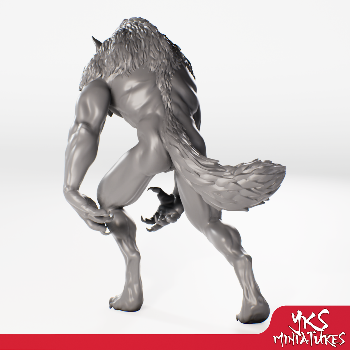 Werewolf - 3D Printed Mini for Tabletop Gaming, Dungeons and Dragons, Pathfinder, Kings of War and other RPG's