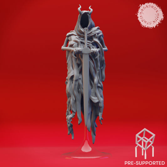 Wraith - Sword - Tabletop Miniature (Pre-Supported STL)