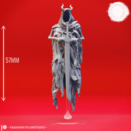 Wraith - Sword - 3D Printed Mini for Tabletop Gaming, Dungeons and Dragons, Pathfinder, Kings of War and other RPG's