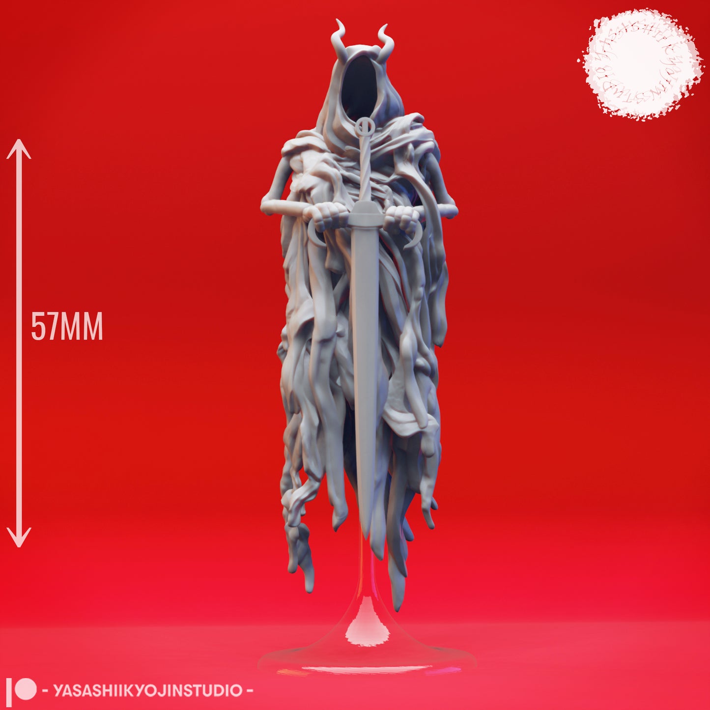 Wraith - Sword - Tabletop Miniature (Pre-Supported STL)