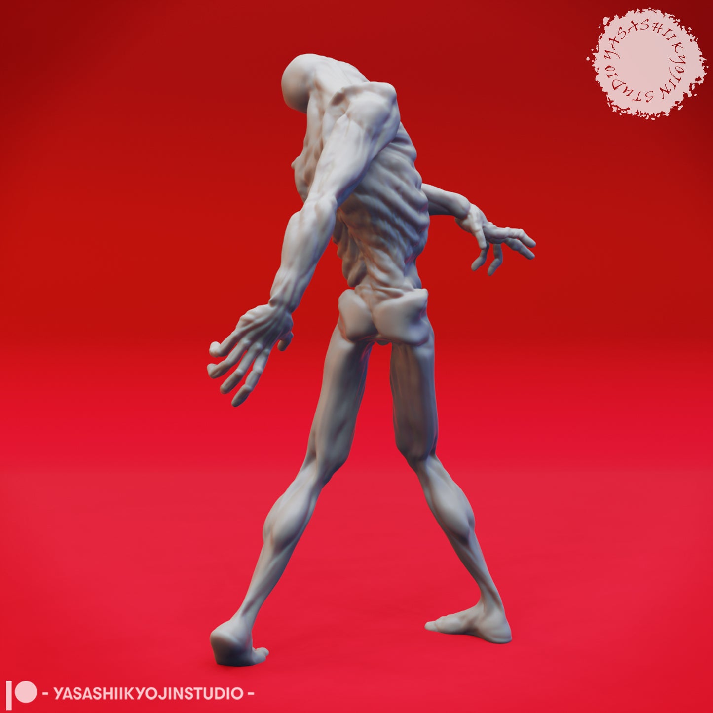 Zombie - Stalking - Tabletop Miniature (Pre-Supported STL)