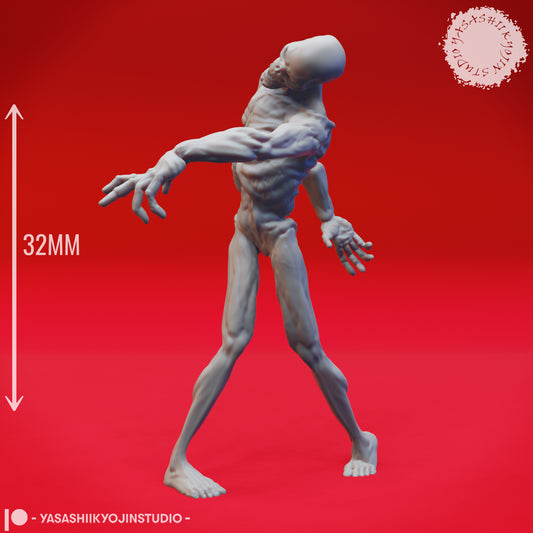Zombie - Stalking - 3D Printed Mini for Tabletop Gaming, Dungeons and Dragons, Pathfinder, Kings of War and other RPG's