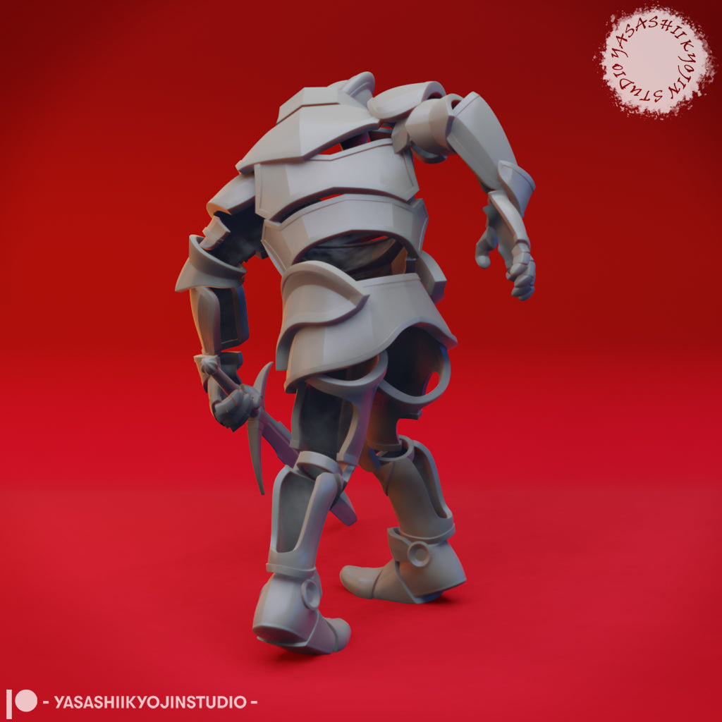 Animated Armor - Tabletop Miniature STL